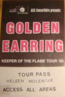Personalised Golden Earring German Keeper of the Flame tour backstage pass for Heleen Molewijk (Merchandise)